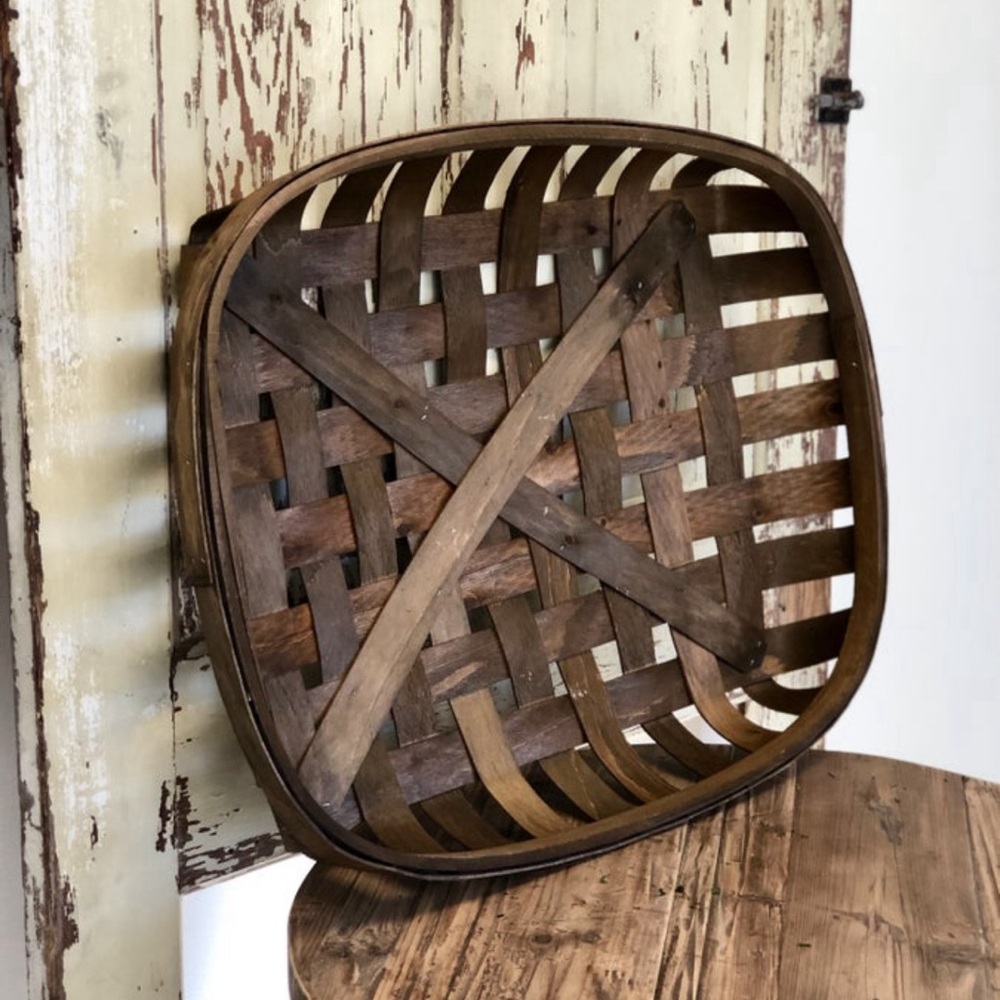 Brown Rectangle Tobacco Basket